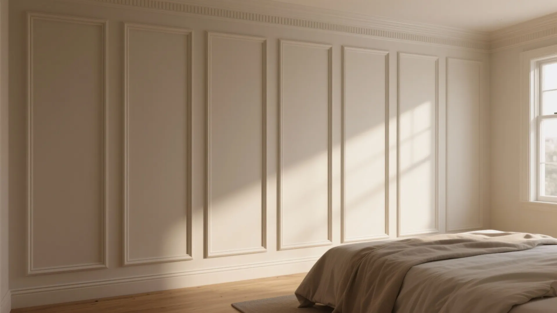 1. Picture-frame moulding to fake height