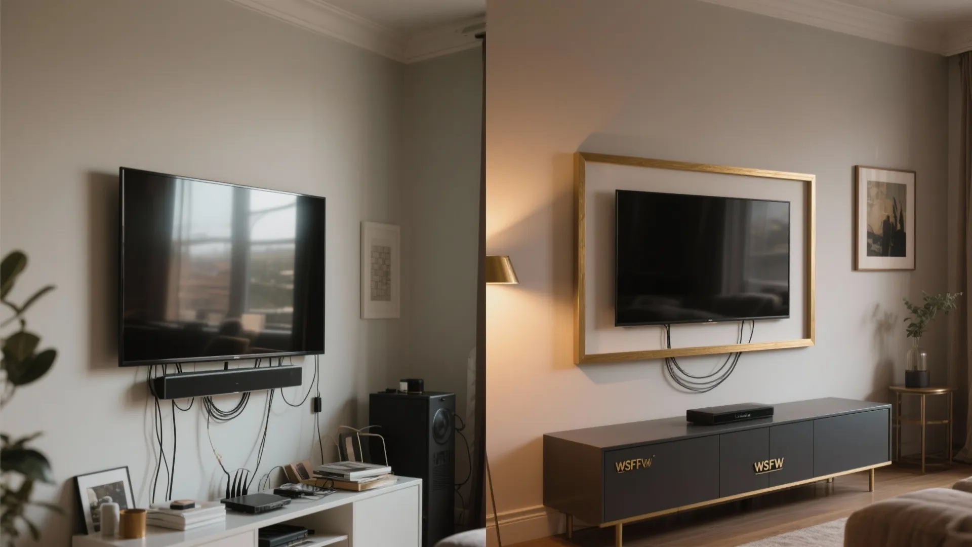 Frame-style TV with art mode