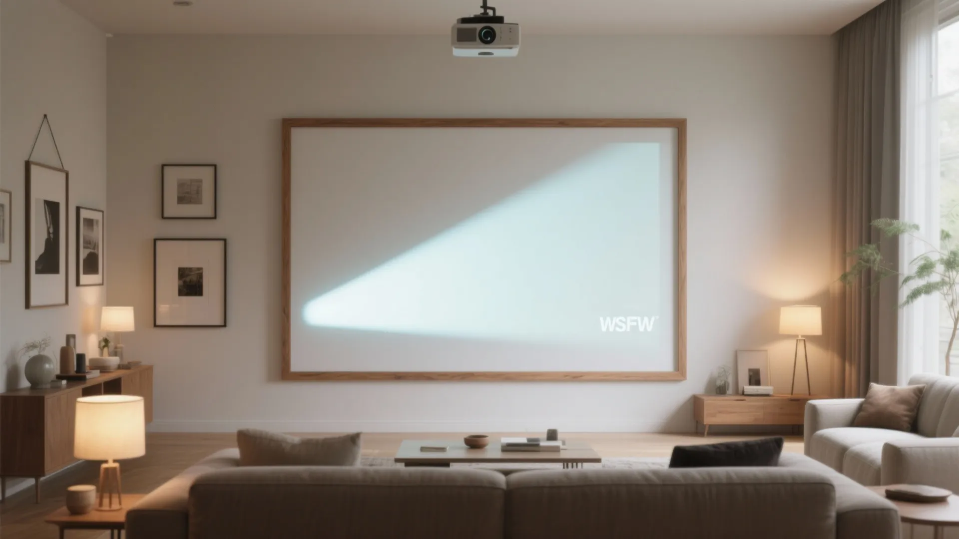 2. Paint a framed accent, not the whole wall