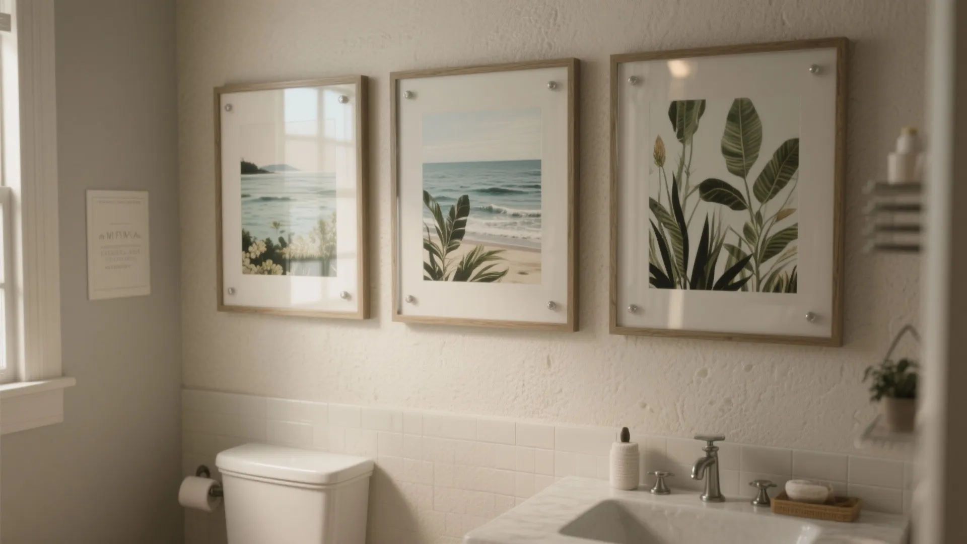 4. Framed Art with Waterproof Mats