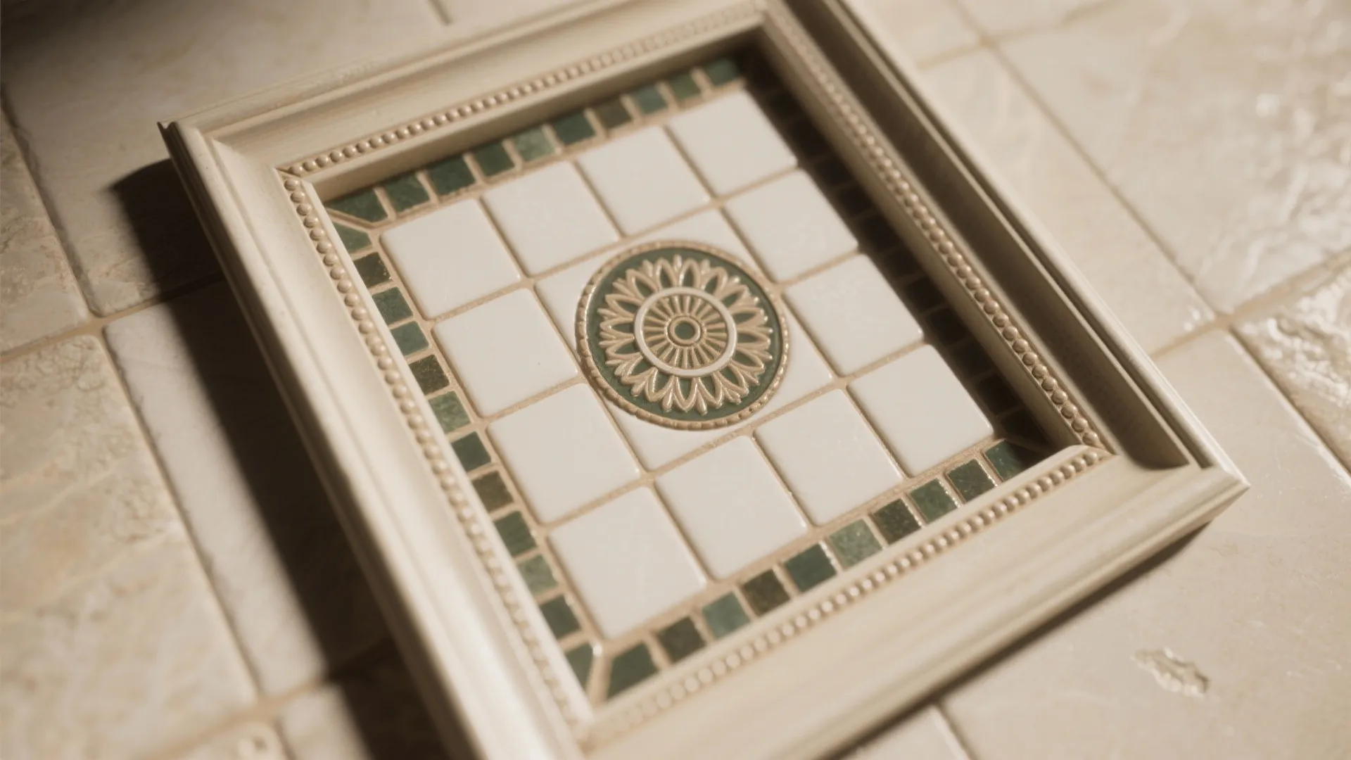 3. Framed Borders and Inset Medallions