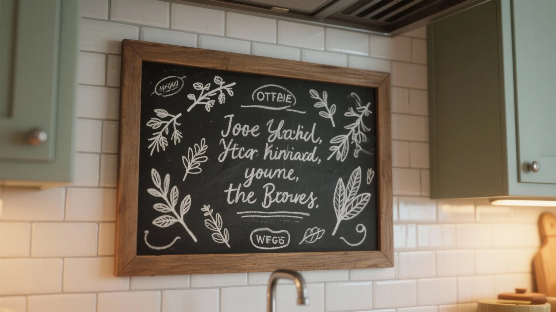 5. Framed Chalkboard Art