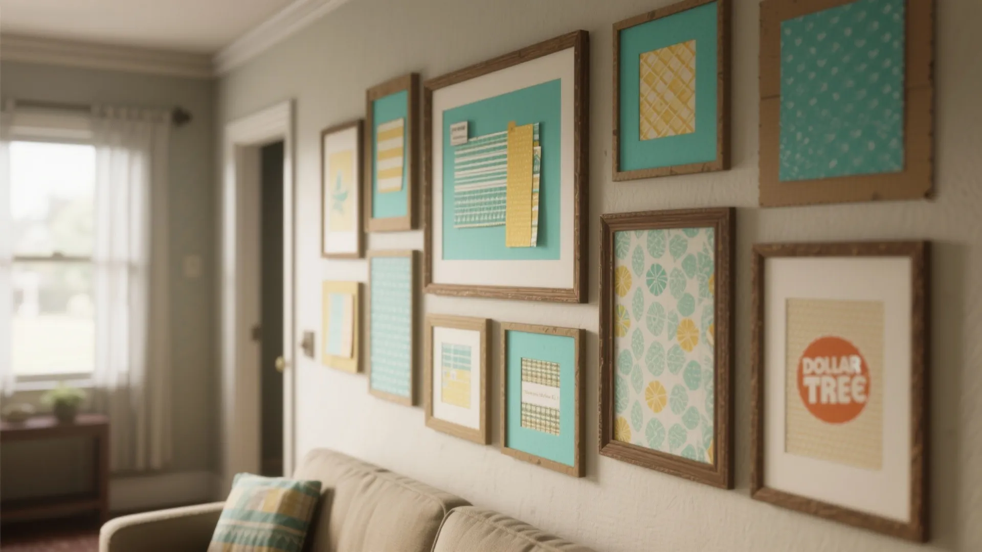 Framed Fabric and Paper Gallery