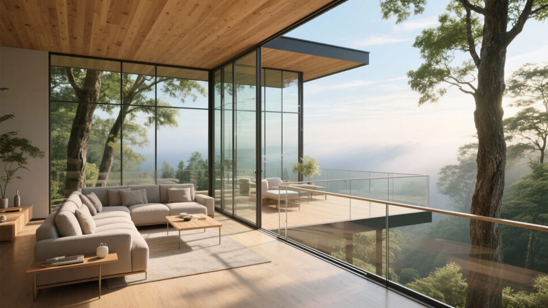 Framed Views: Floor-to-Ceiling Glass and Balustrades