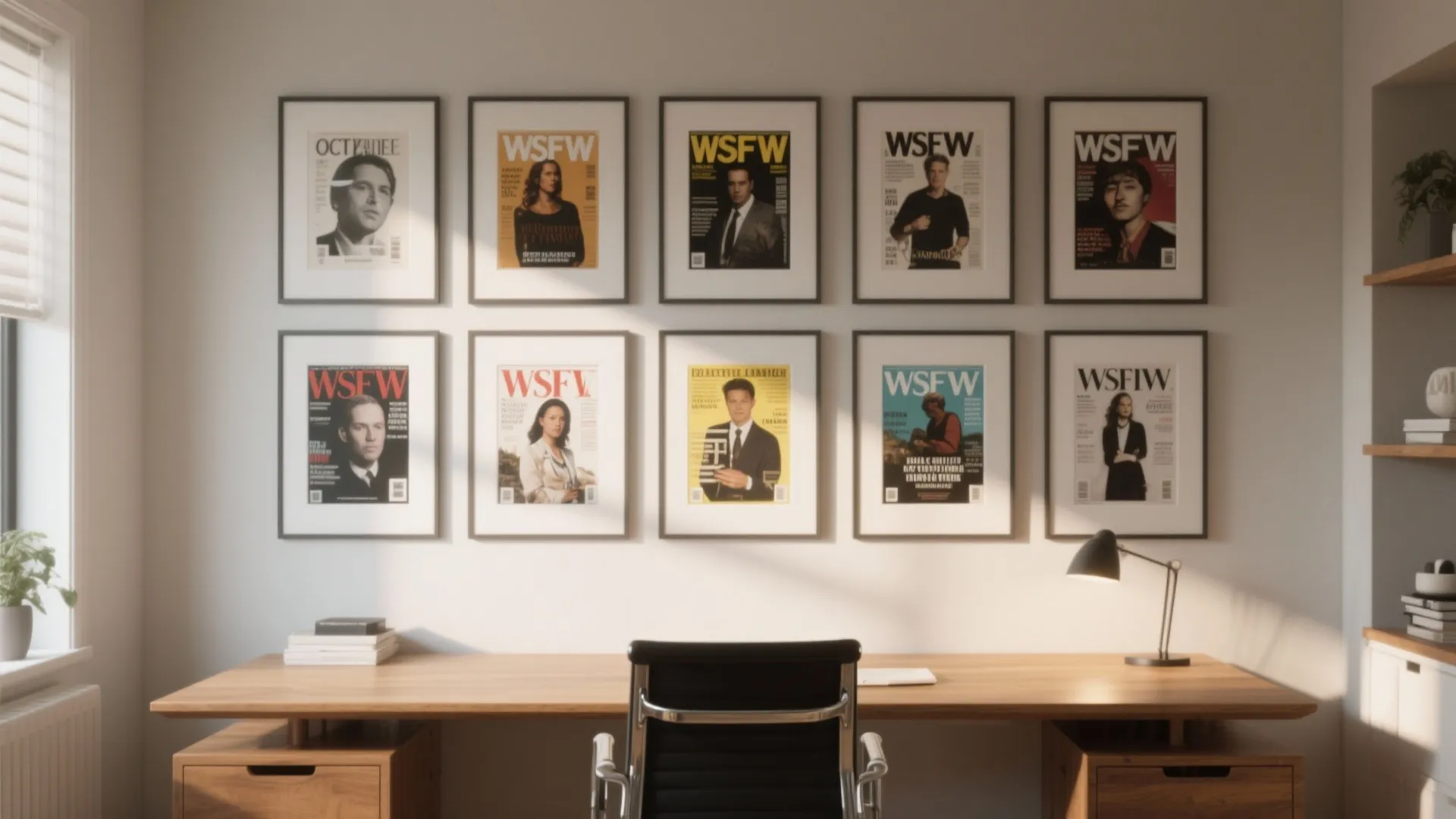 Framed Magazine Art Wall