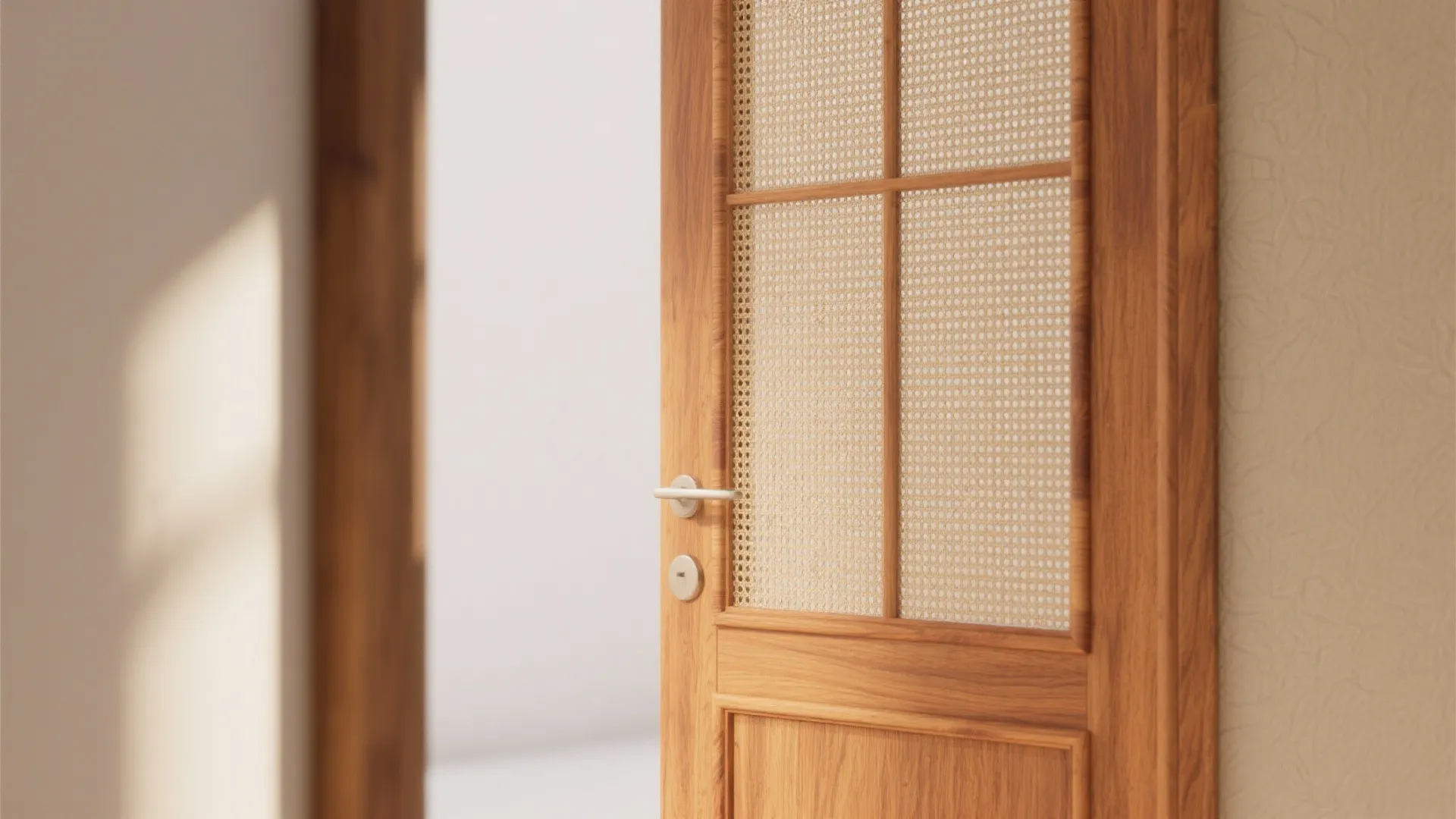 2. Framed Mesh Panel with Decorative Trim