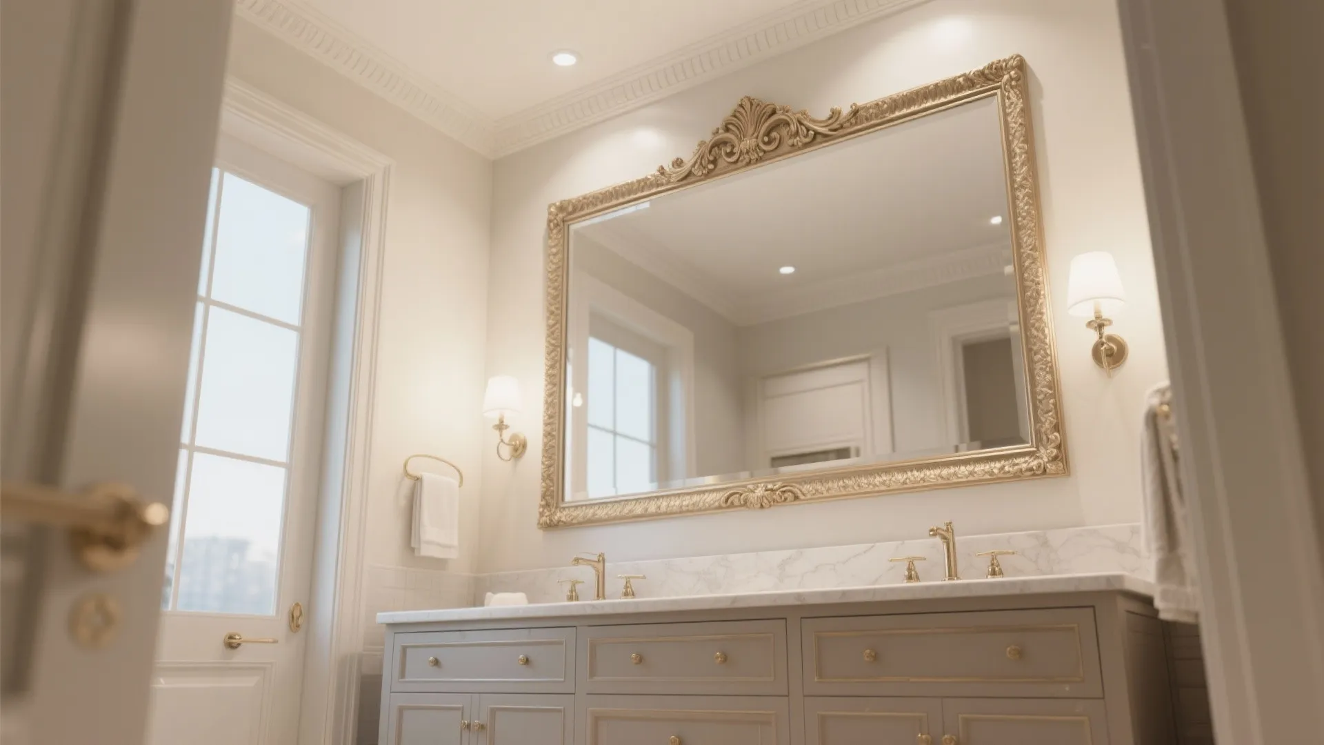 6. Molding to Frame Mirrors