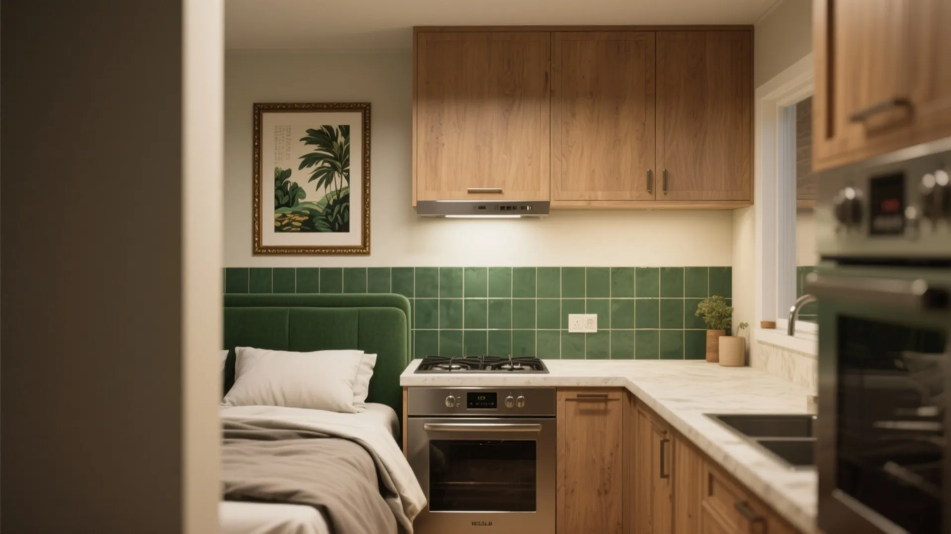 5. Framed mural zone for functional rooms