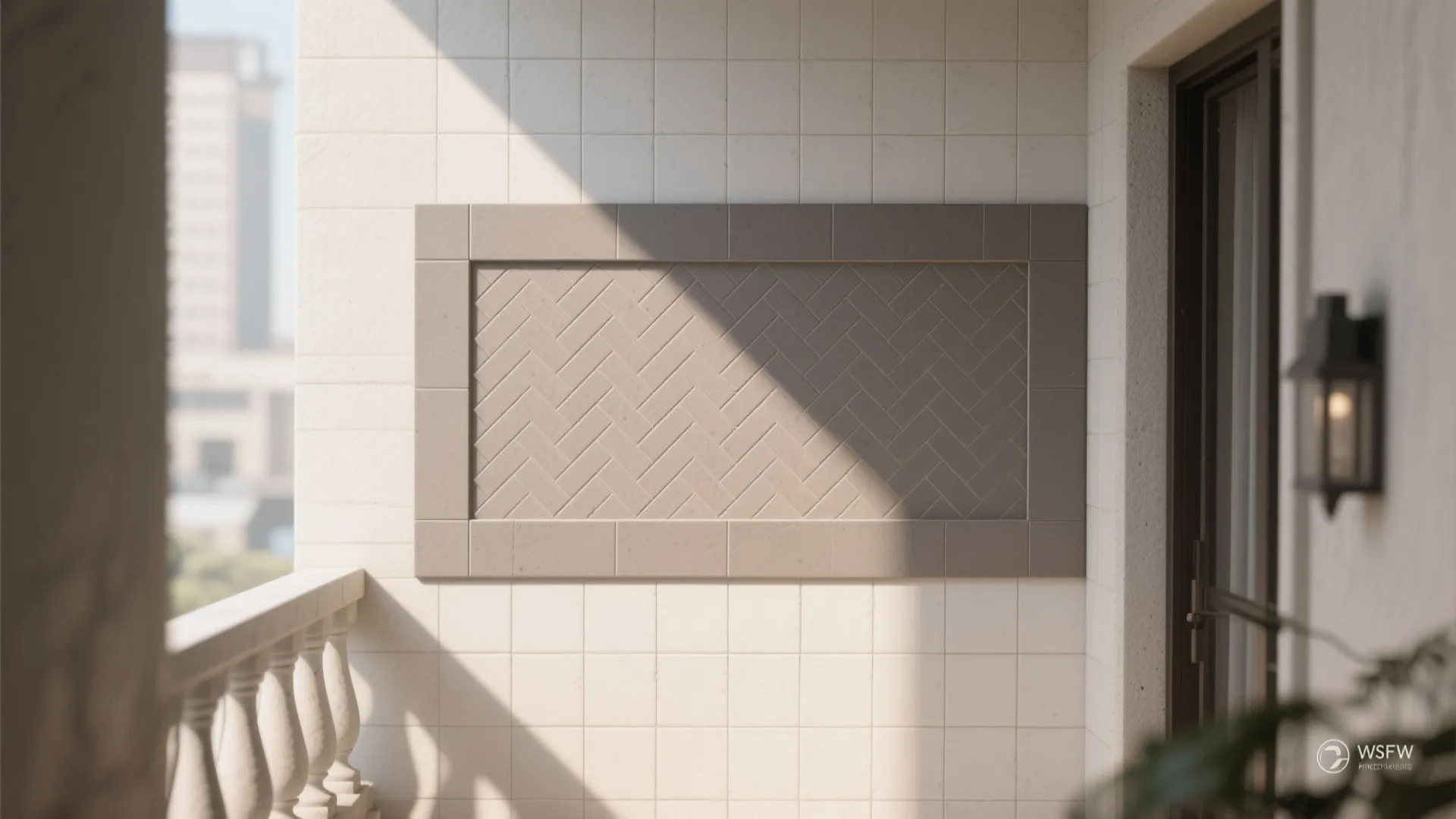 Idea 3: Framed feature panel for personality