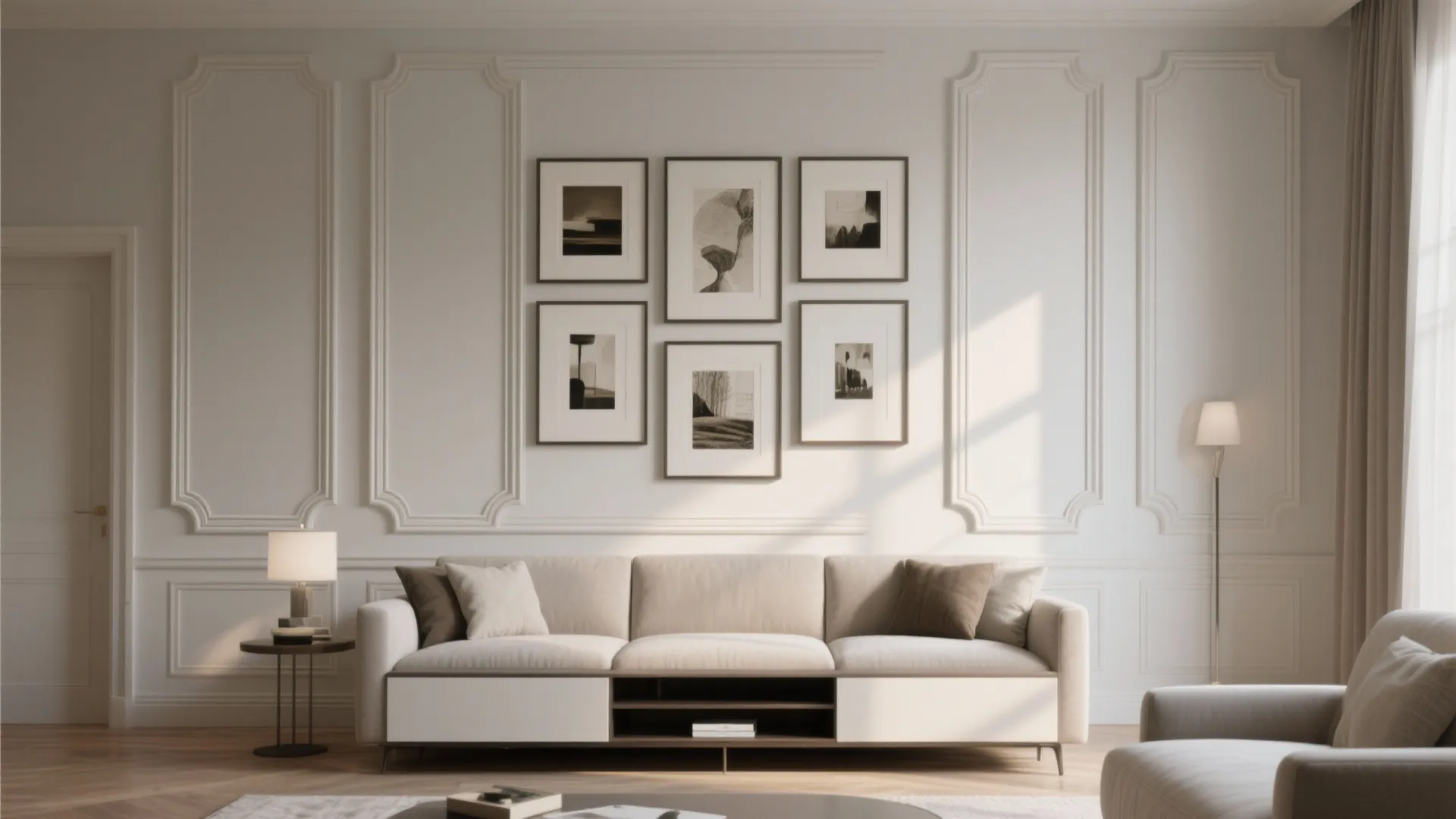 3. Framed Wall Panels for a Gallery Feel