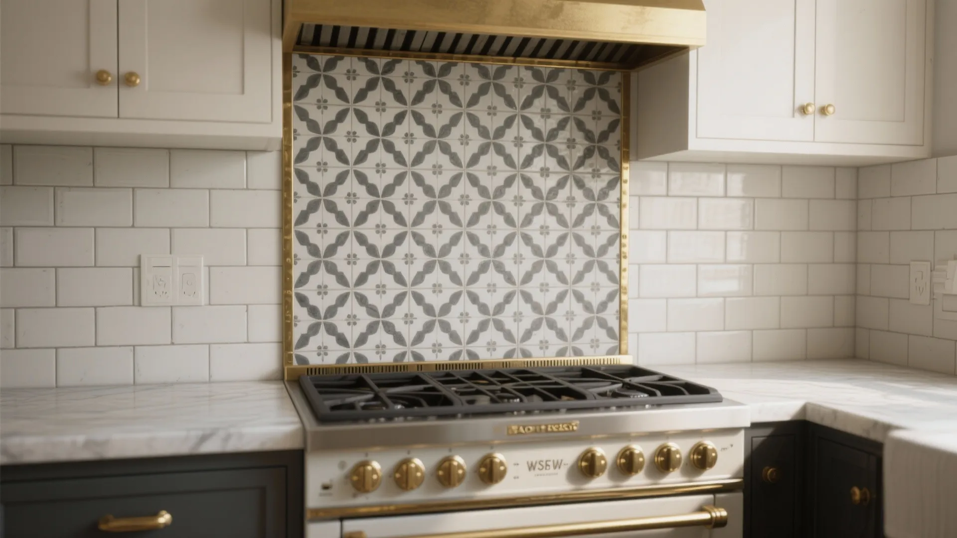 Idea 4: Frame a pattern behind the range, keep the rest quiet