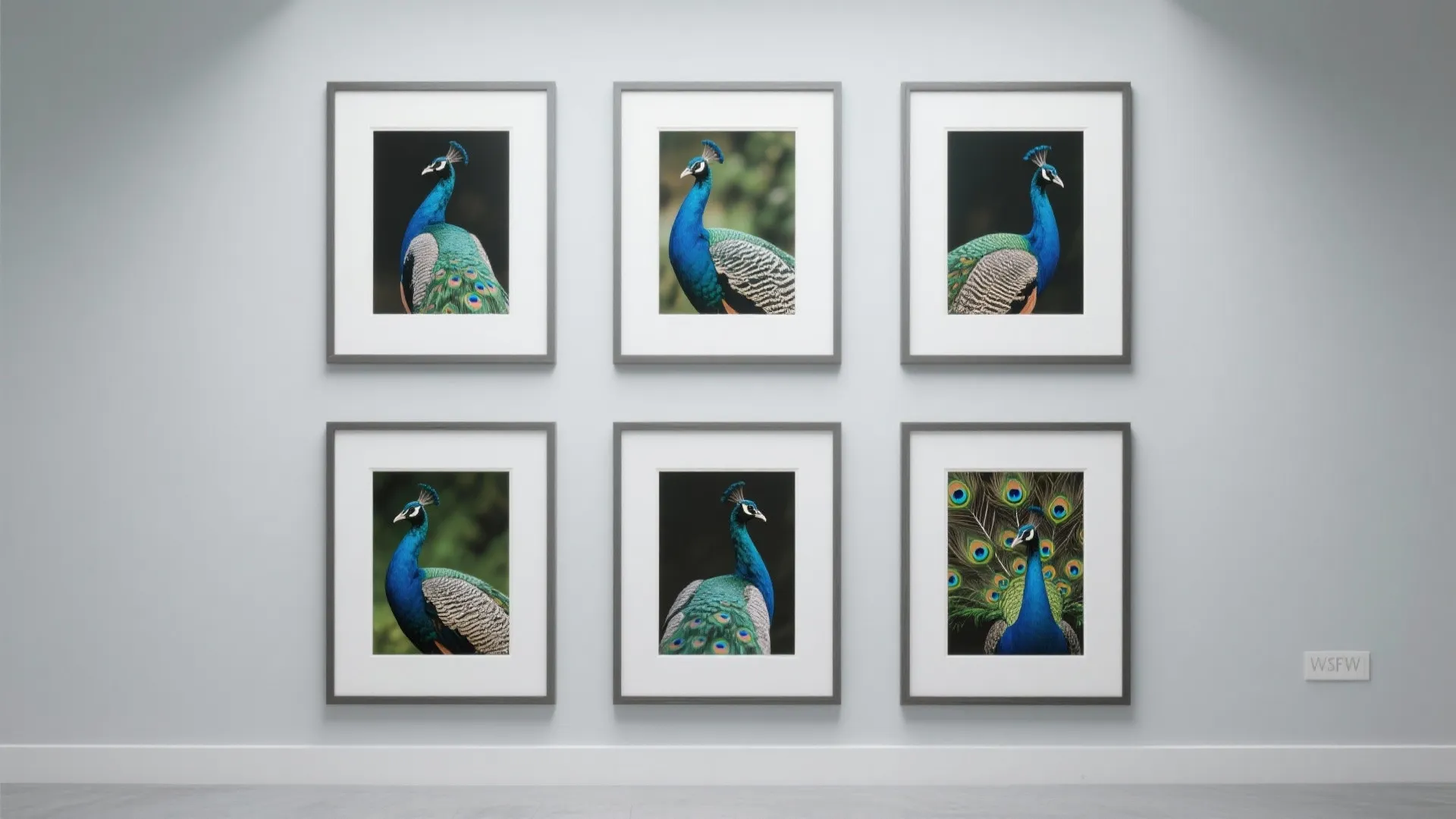 Framed Peacock Photography