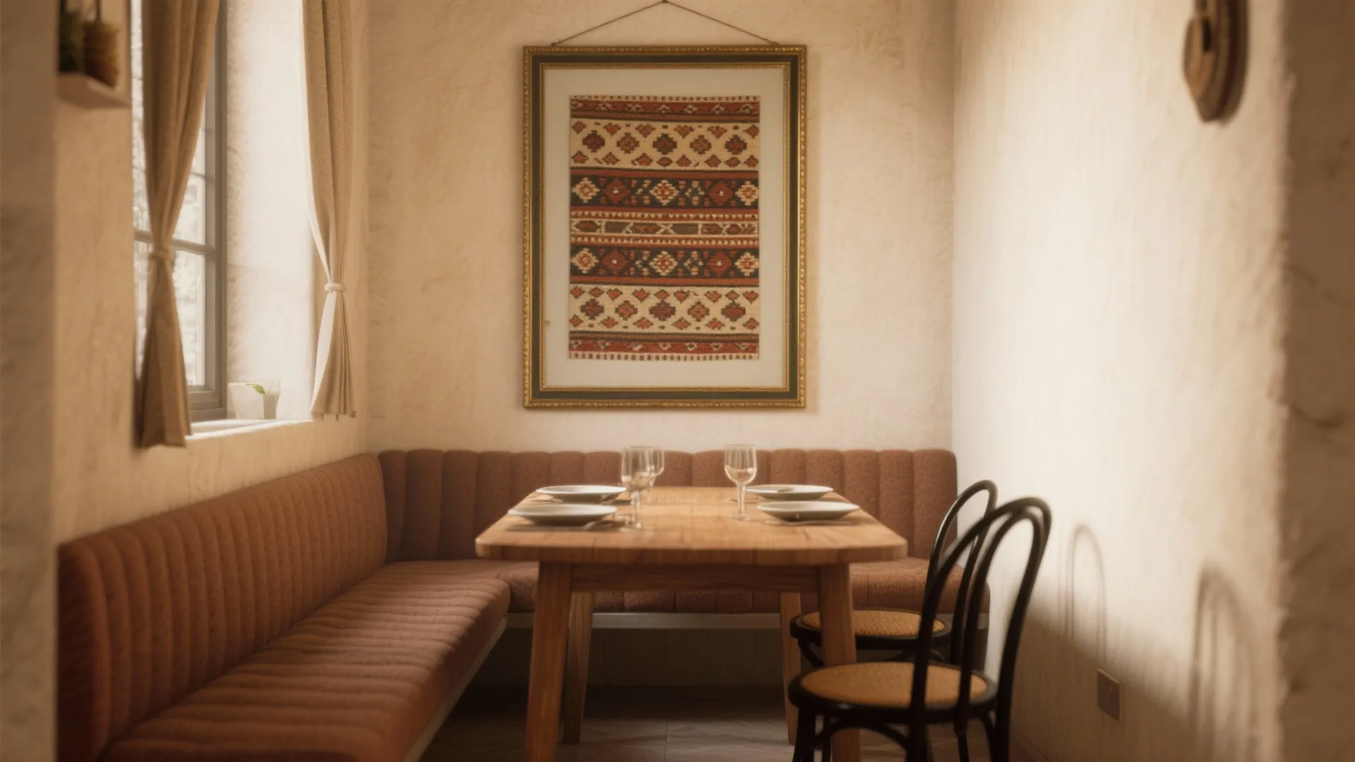 10. Framed Textile or Rug as Wall Decor
