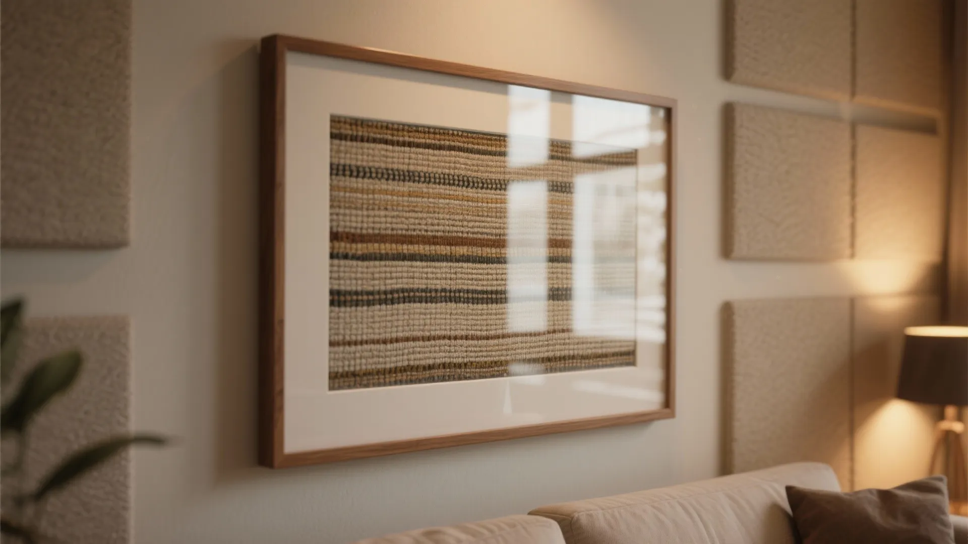 3. Framed Textile or Tapestry