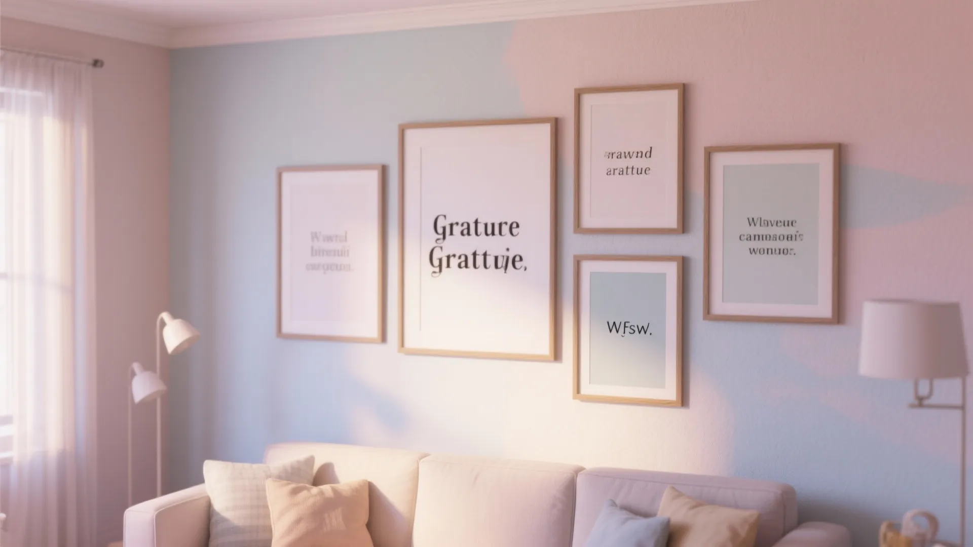 Framed Word Art Section