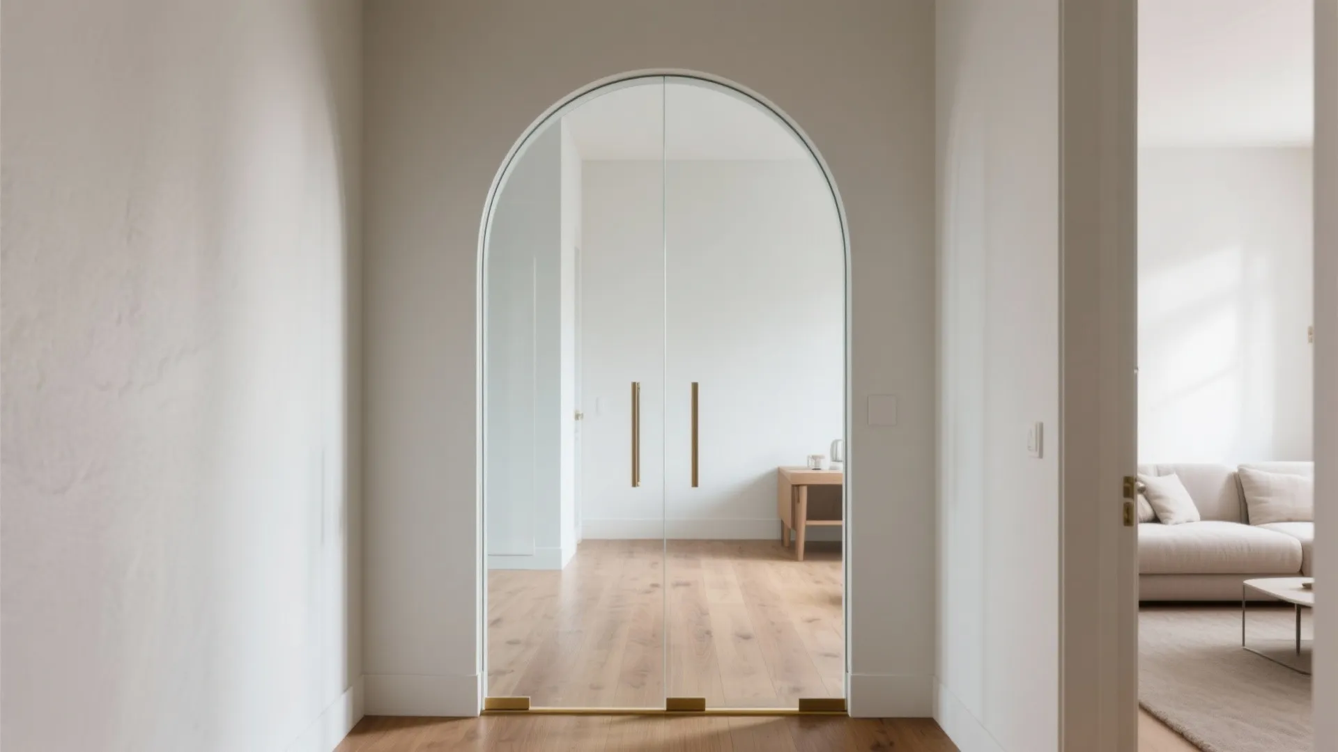 Frameless Clear Glass Arch: The Bright, Seamless Hall