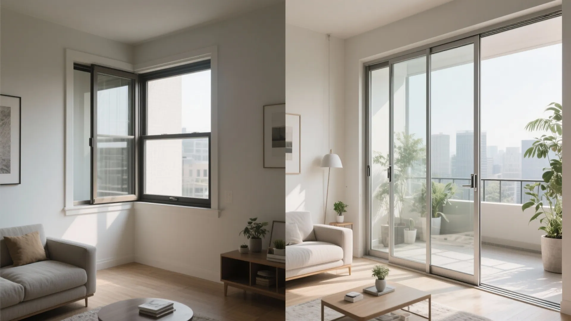 Frameless openness and corner sliders