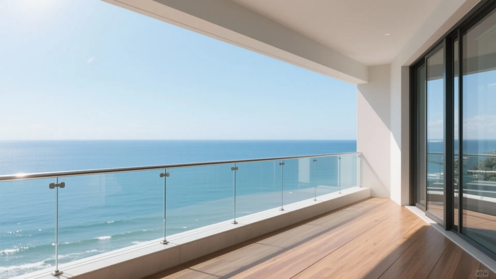 2) Frameless Balustrade with Laminated Glass