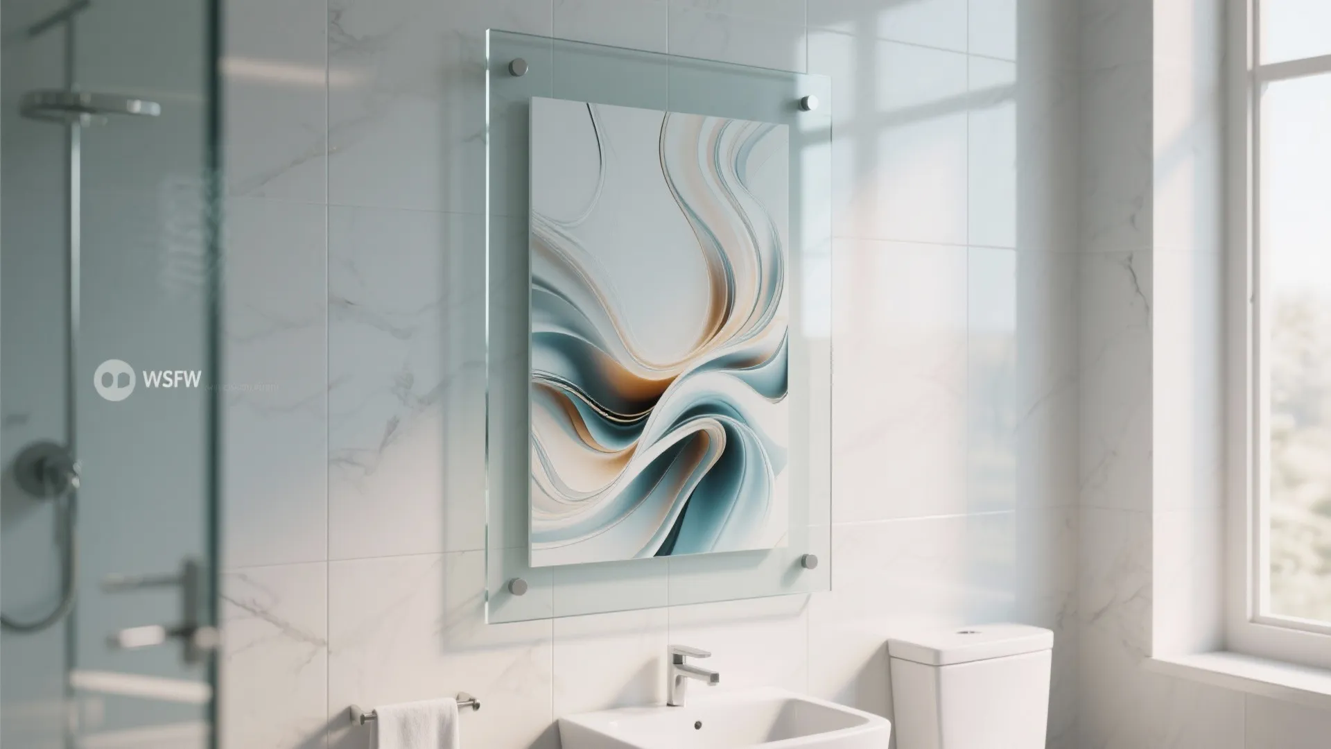 8. Frameless Glass Art Prints