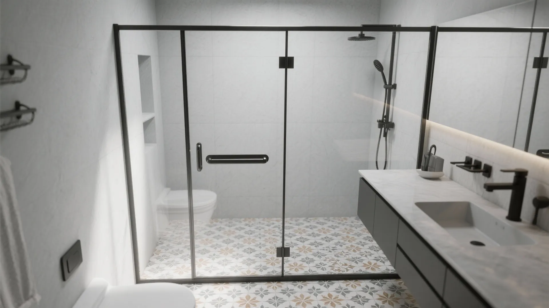 Minimal Frameless Glass Doors