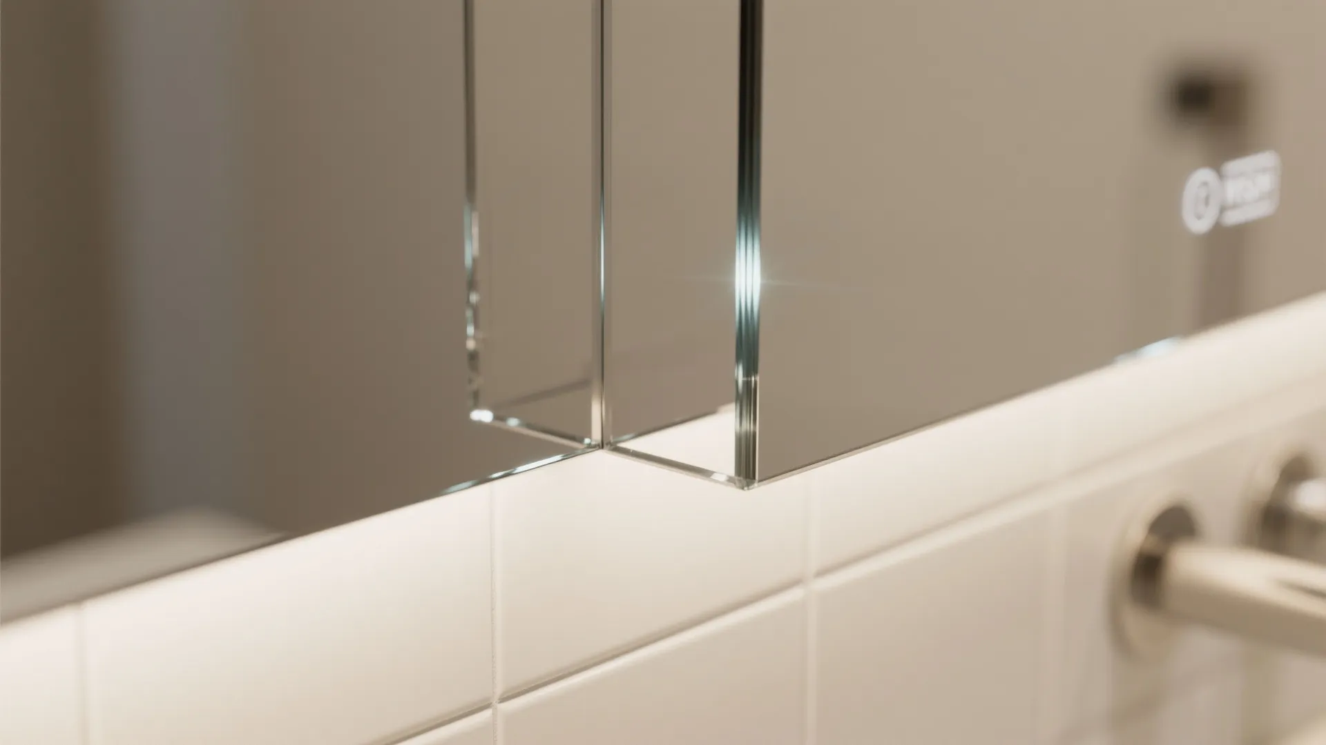 1) Minimalist Frameless Mirrors for Maximum Light