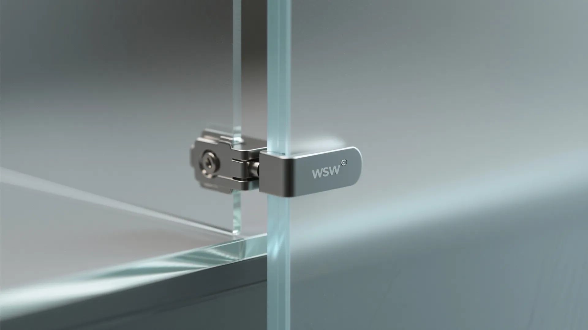 2. Frame-less frosted glass for a modern look