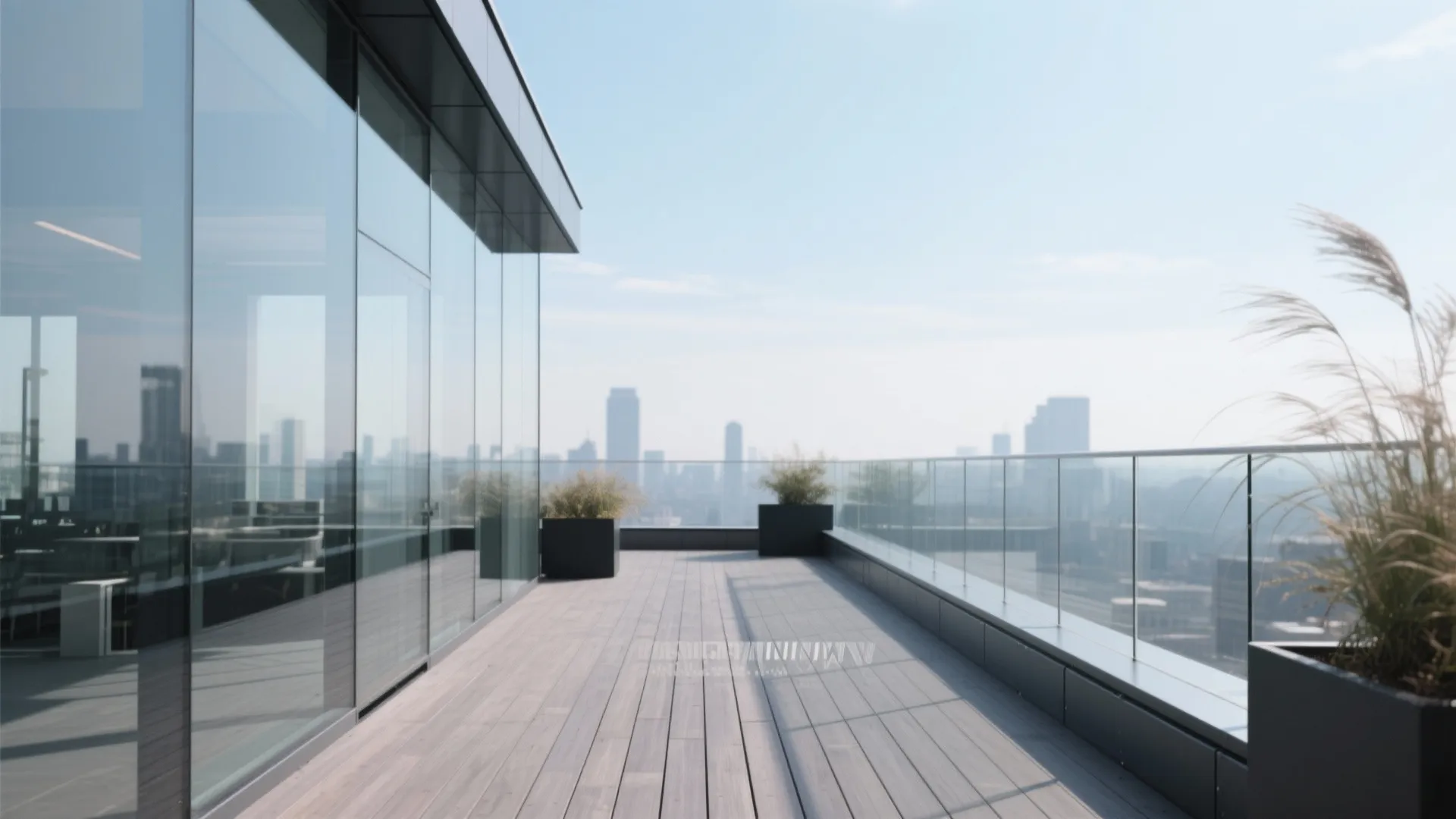 Frameless Glass Guards for Rooftop Views