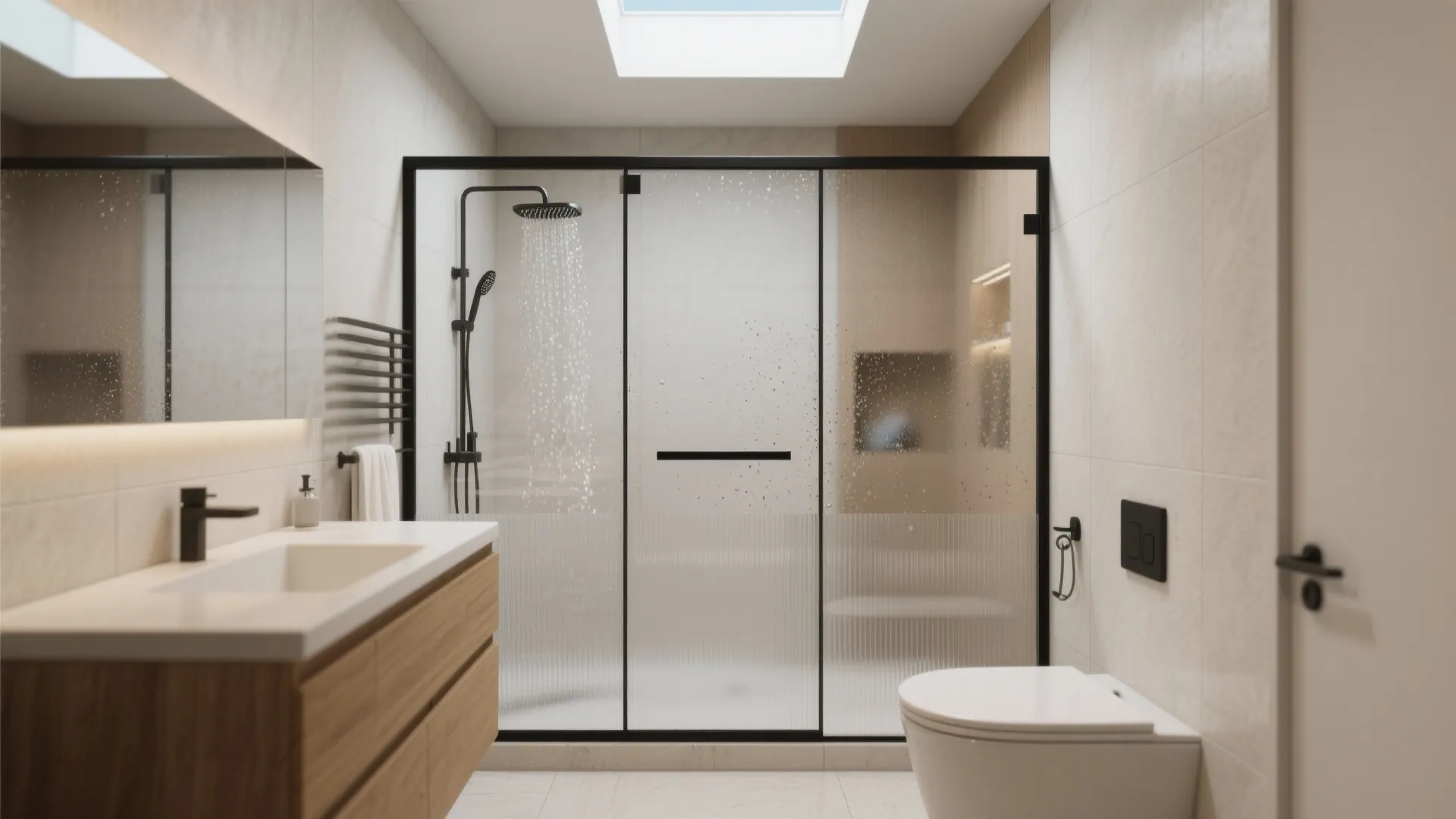 1. Frameless or Slim-Frame Glass Screens