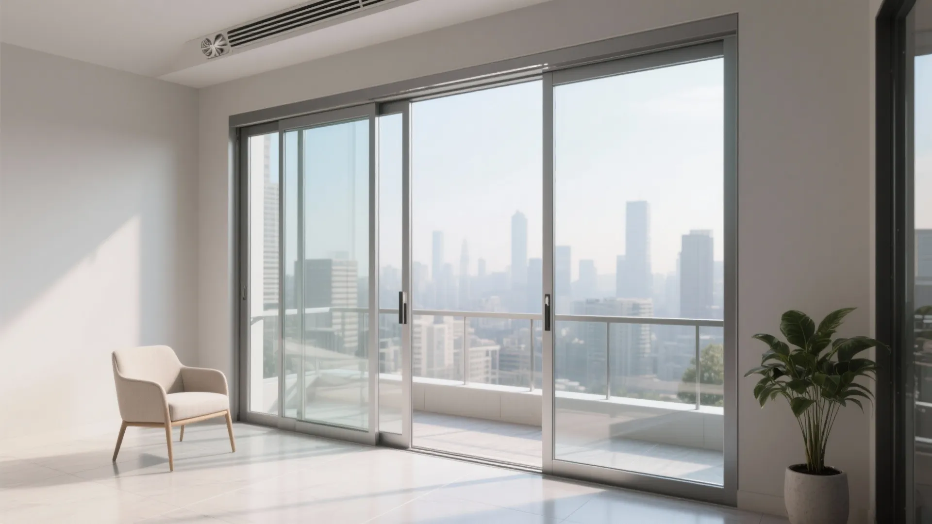 Frameless glass enclosure for light and protection