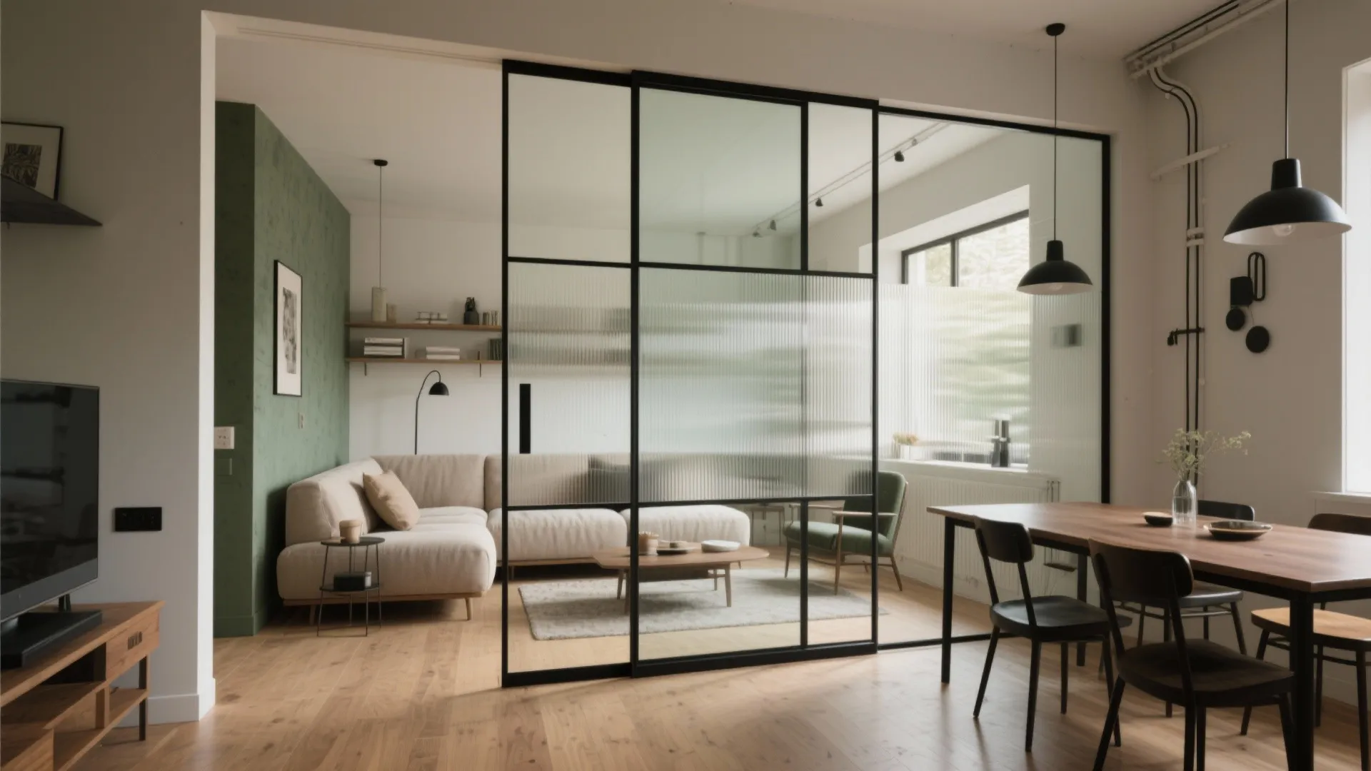 Frameless Glass Partitions for Light and Flow