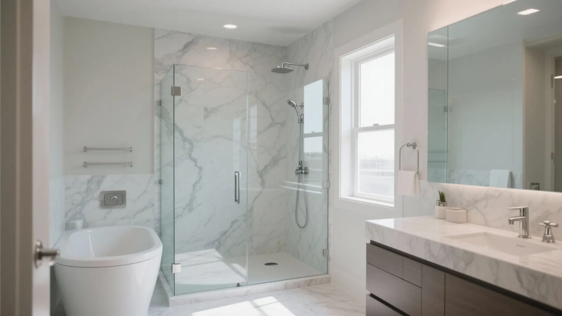 1. Frameless Glass Enclosure