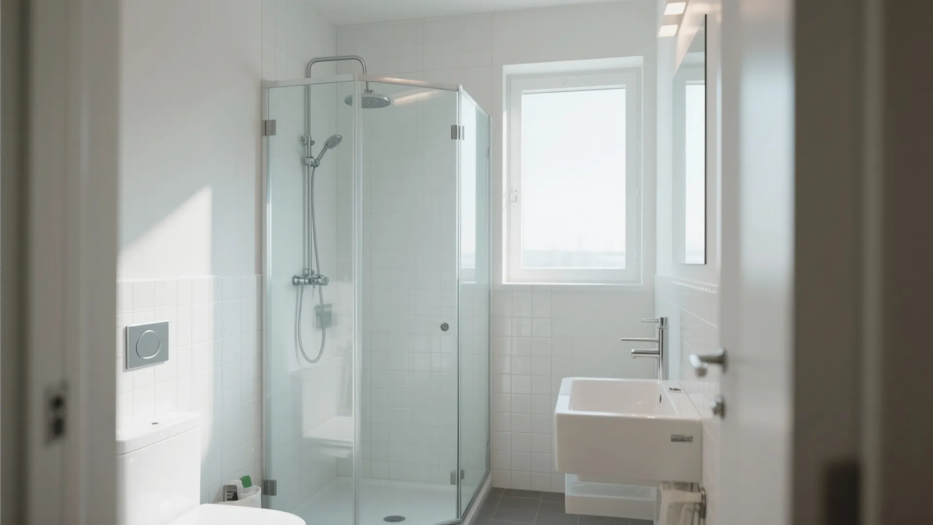 5. Frameless Glass Shower