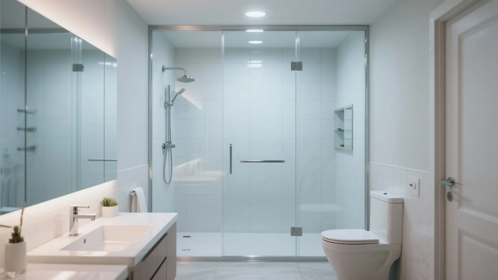 3. Glass Shower Illusion