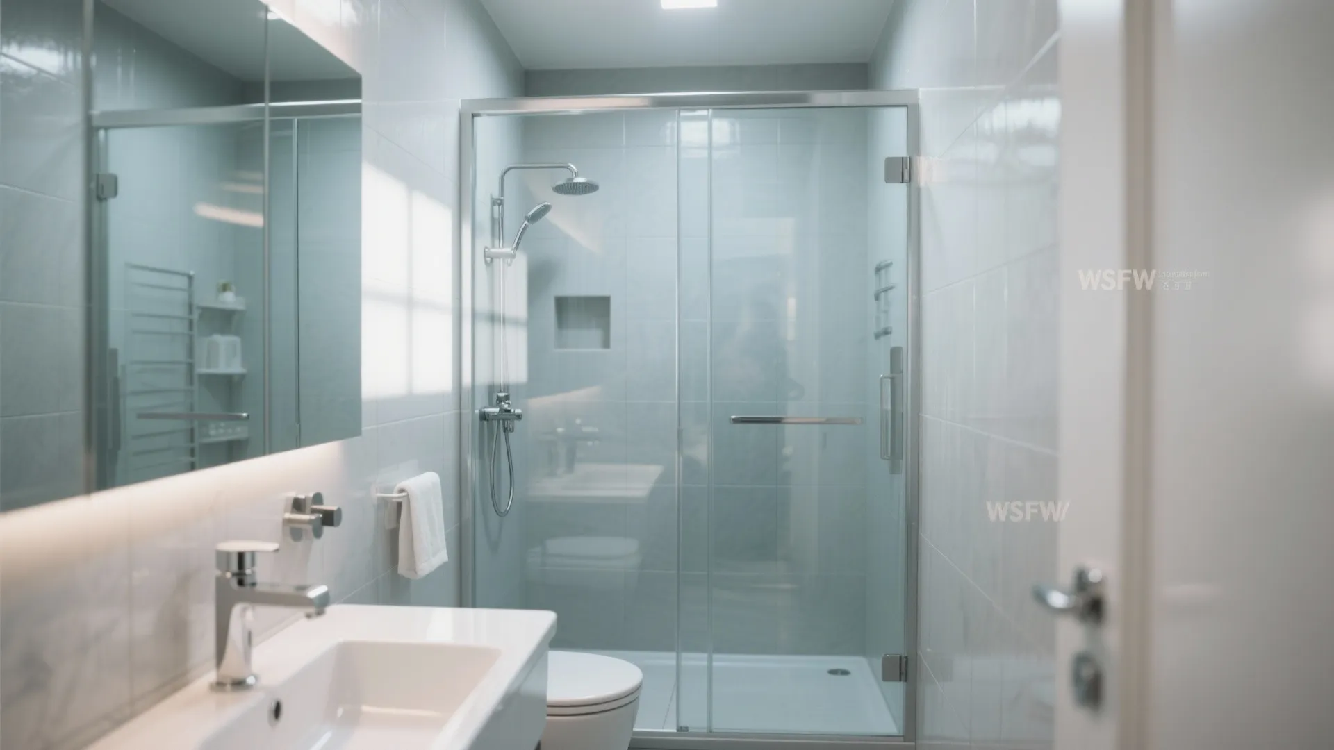Frameless Glass Shower Enclosure
