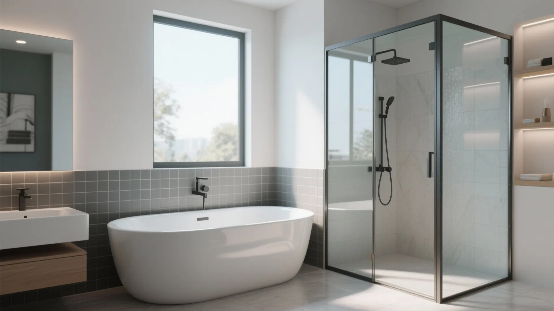 Idea 7: Frameless Glass Divide