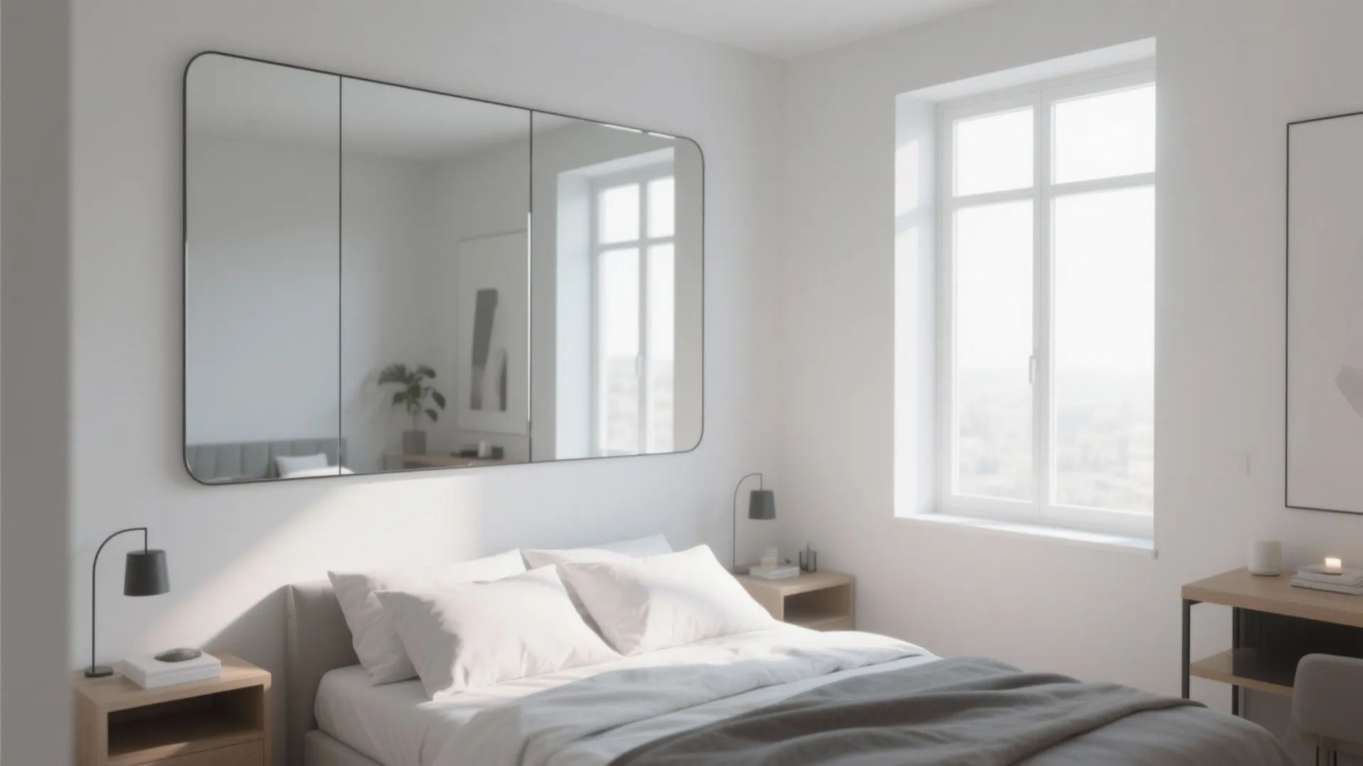 Frameless Minimalist Mirrors