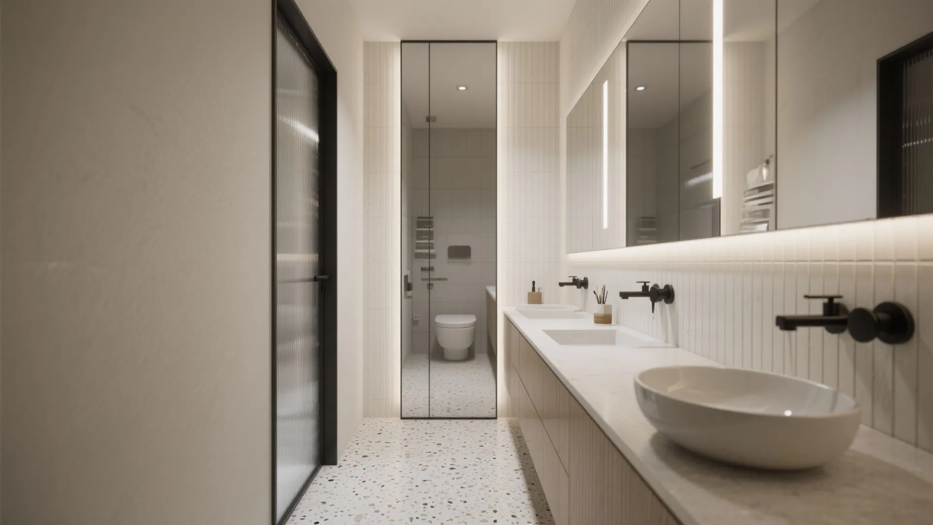 1) Minimalist Frameless Mirrors for Seamless Space