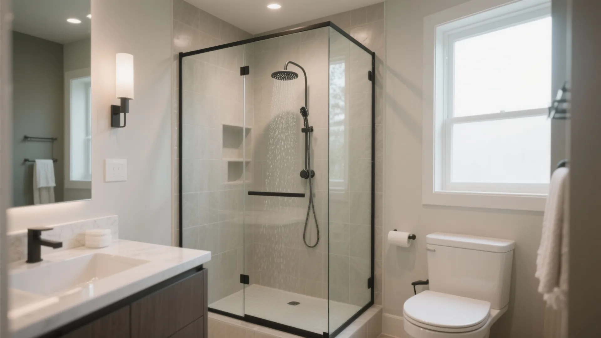 2. Swap the Tub for a Spacious Shower