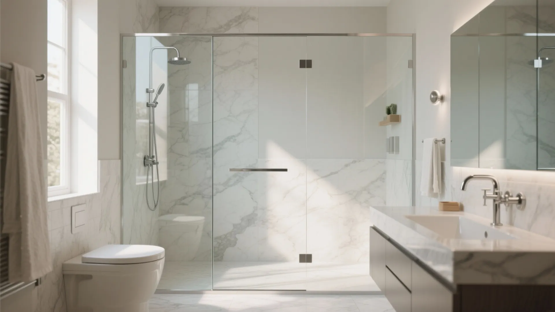 2. Frameless Glass Showers