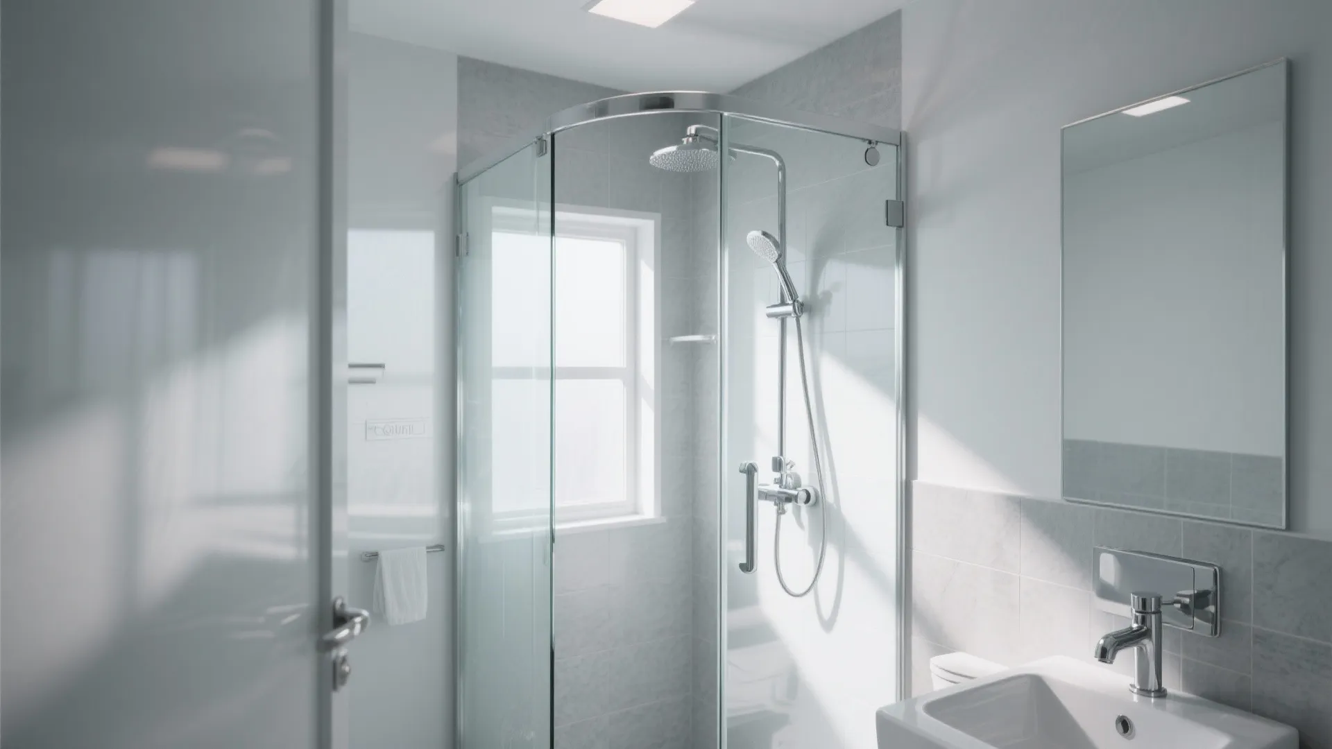 3. Frameless Glass Shower