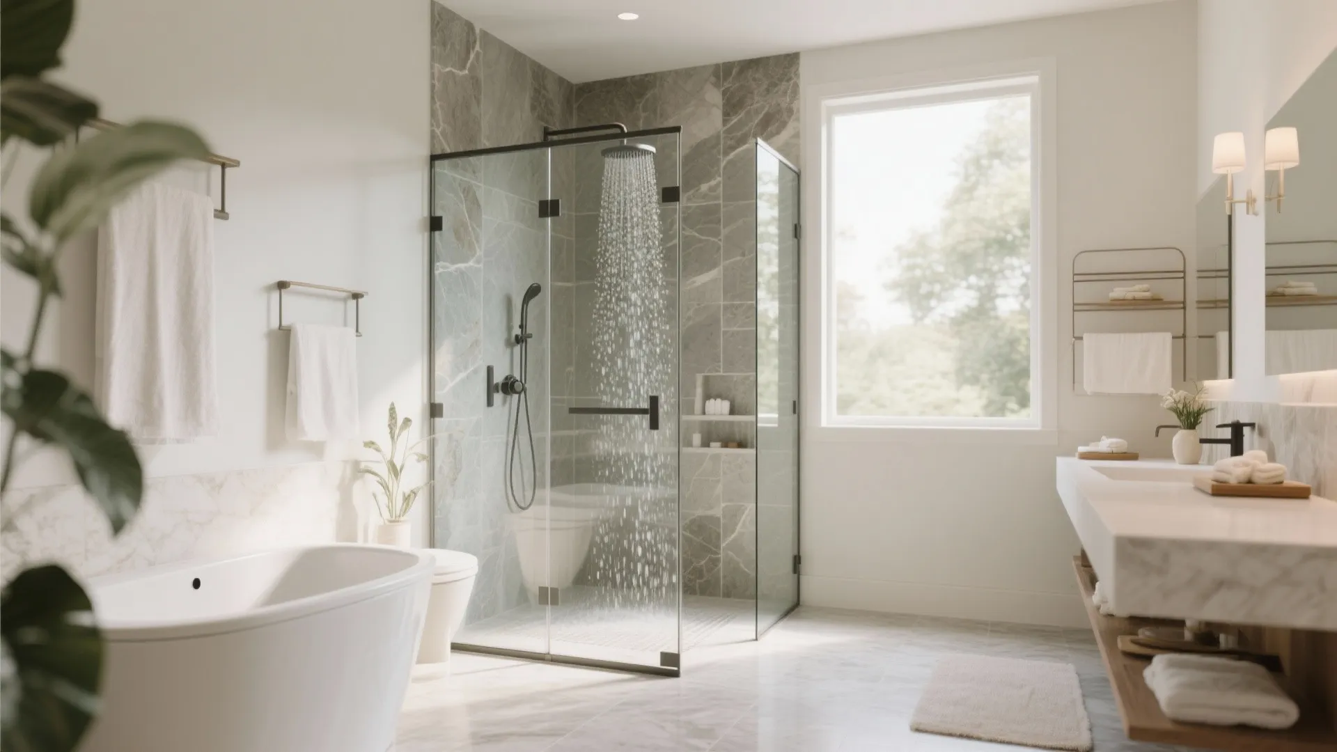 3. Frameless Glass Showers