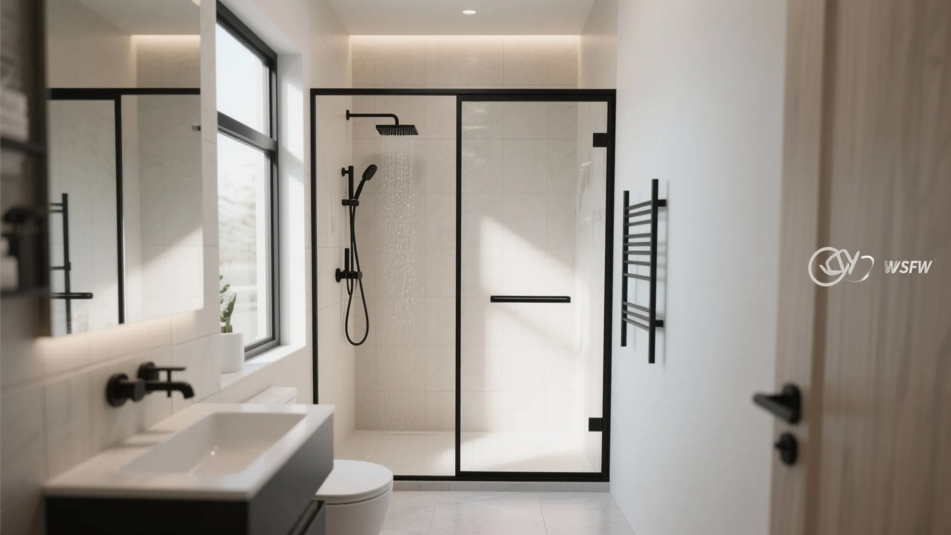 Walk-In Shower with Frameless Glass