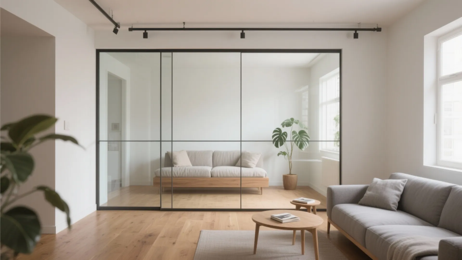 Frameless Glass for Invisible Zoning