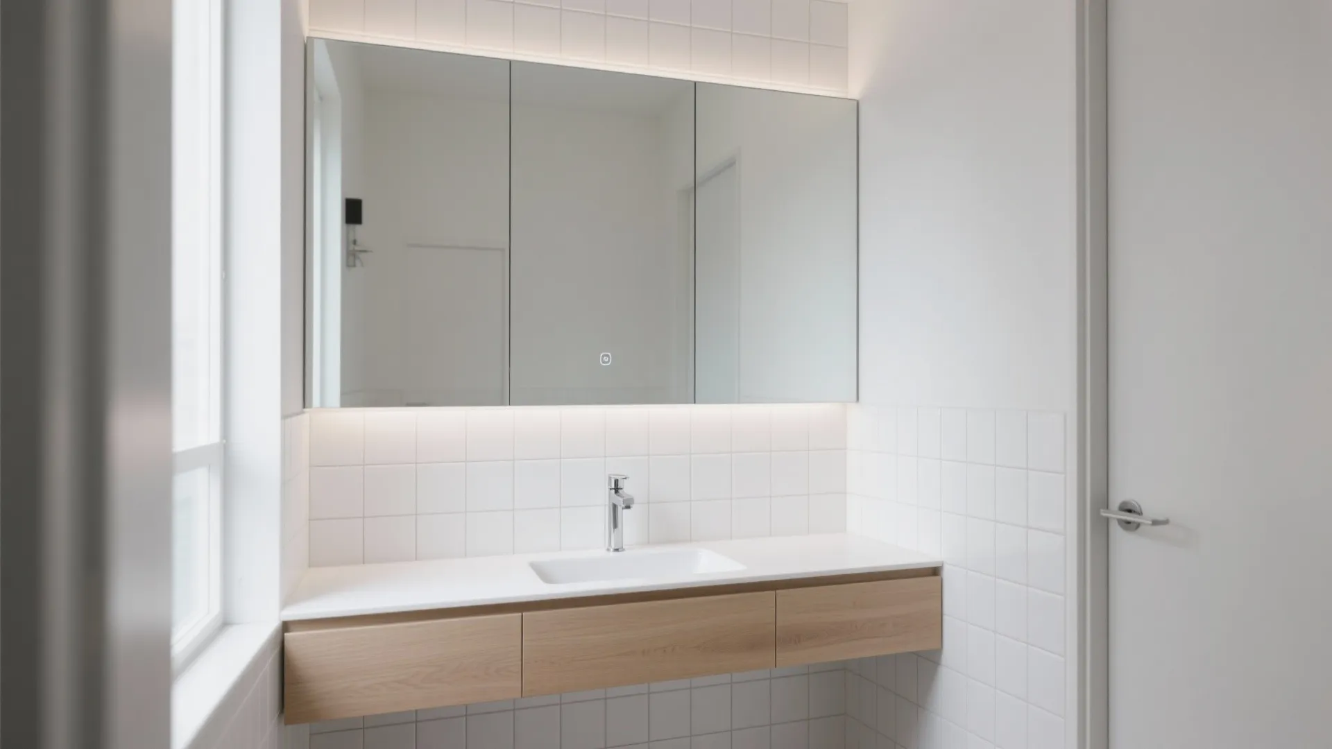 1) Frameless Minimalism for a Bigger Feel