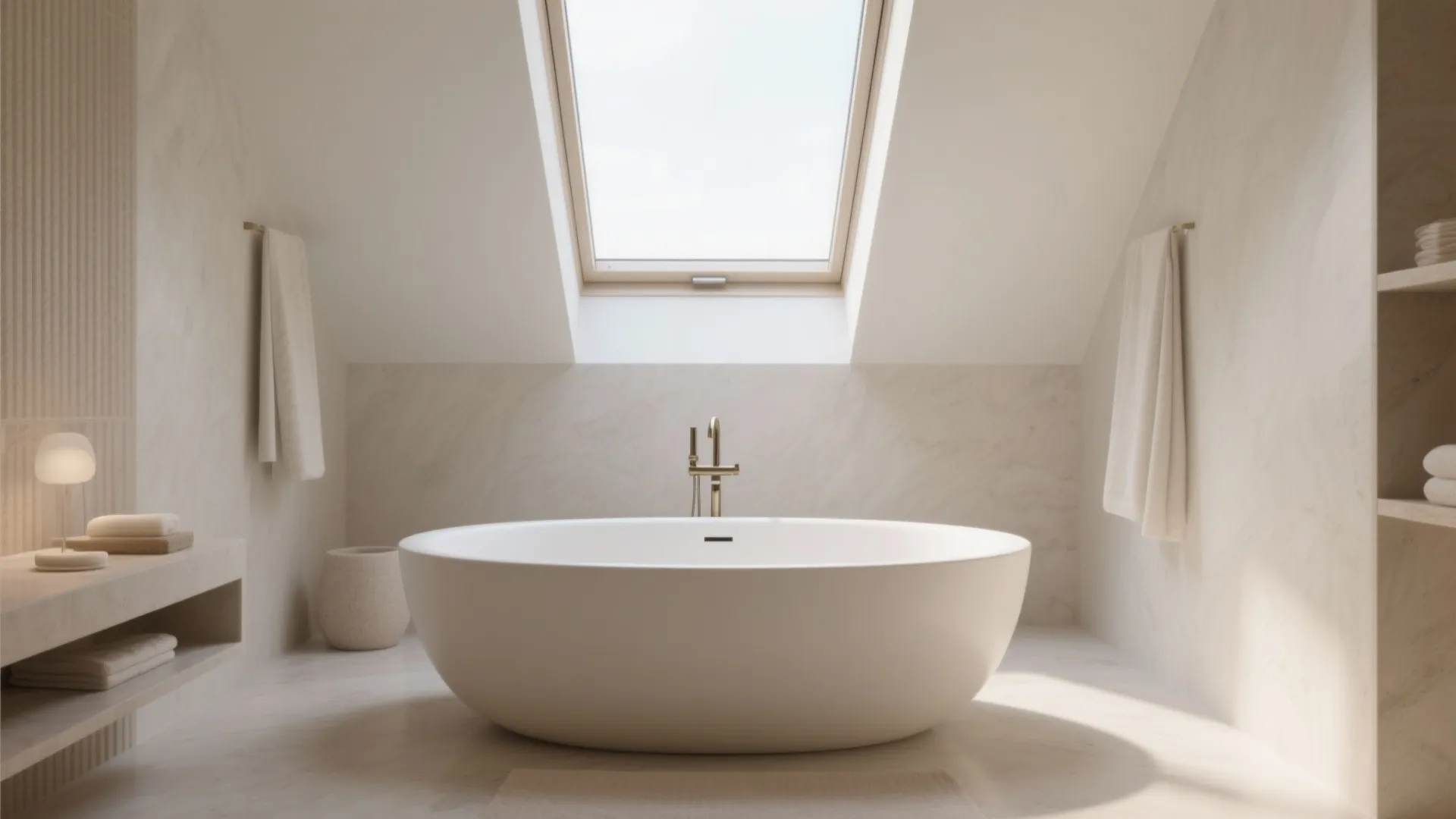 Freestanding Bathtub as Centerpiece