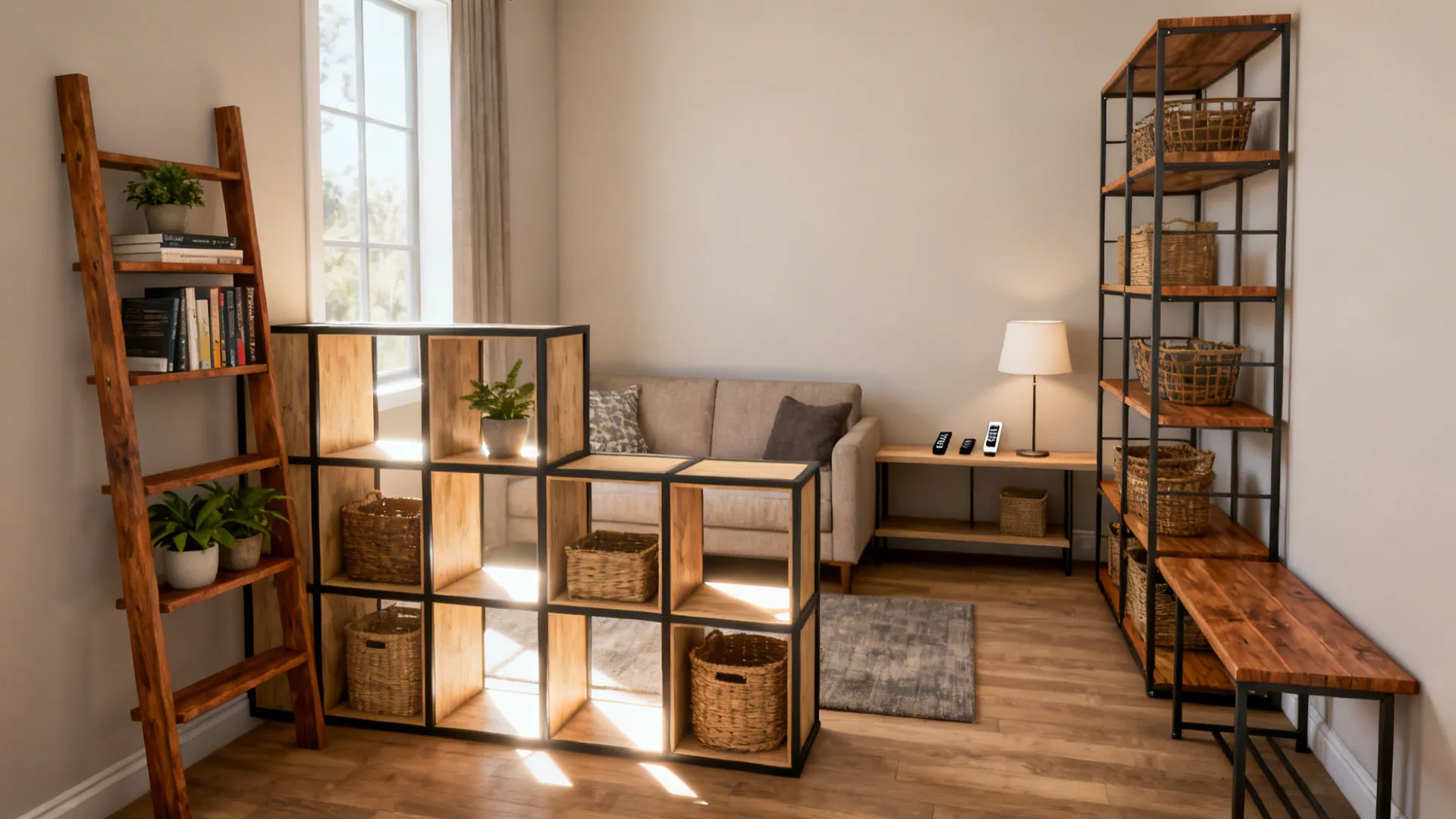 5 Freestanding Shelves Ideas for Small Living Rooms