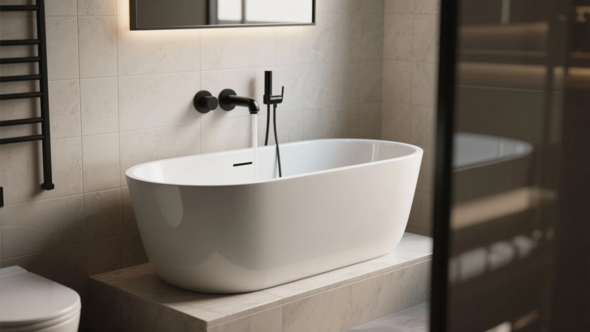 1. Freestanding tub as a focal island