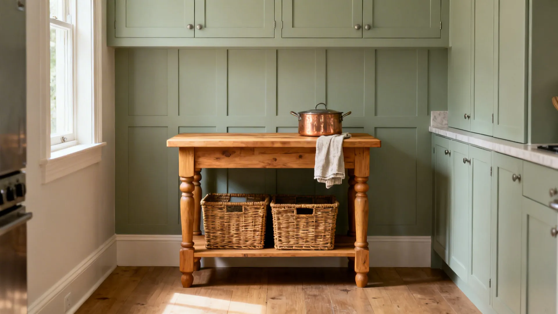 2) Freestanding Furniture: Tables, Hutches, and Workbenches