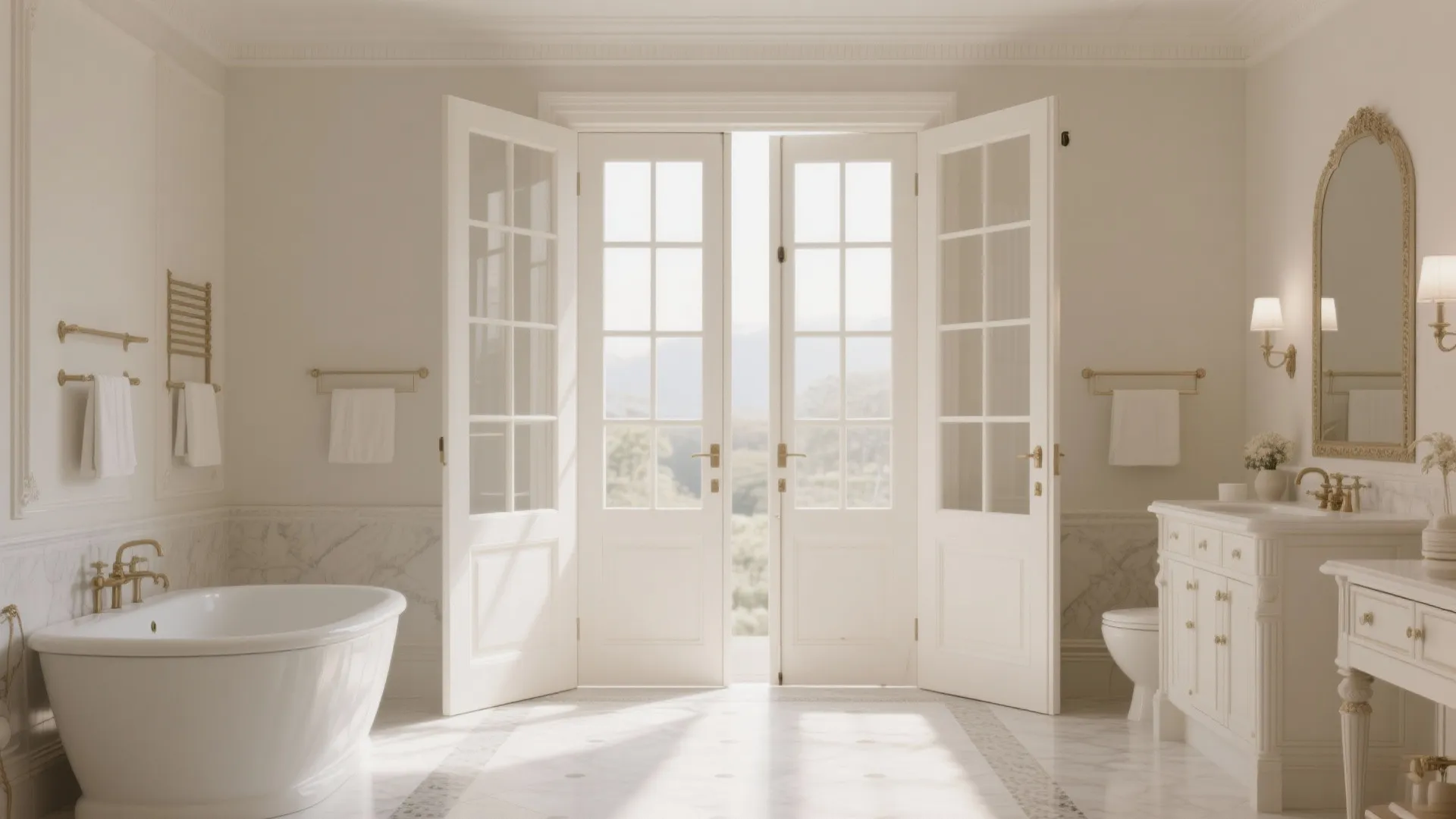 Double Swing French Door