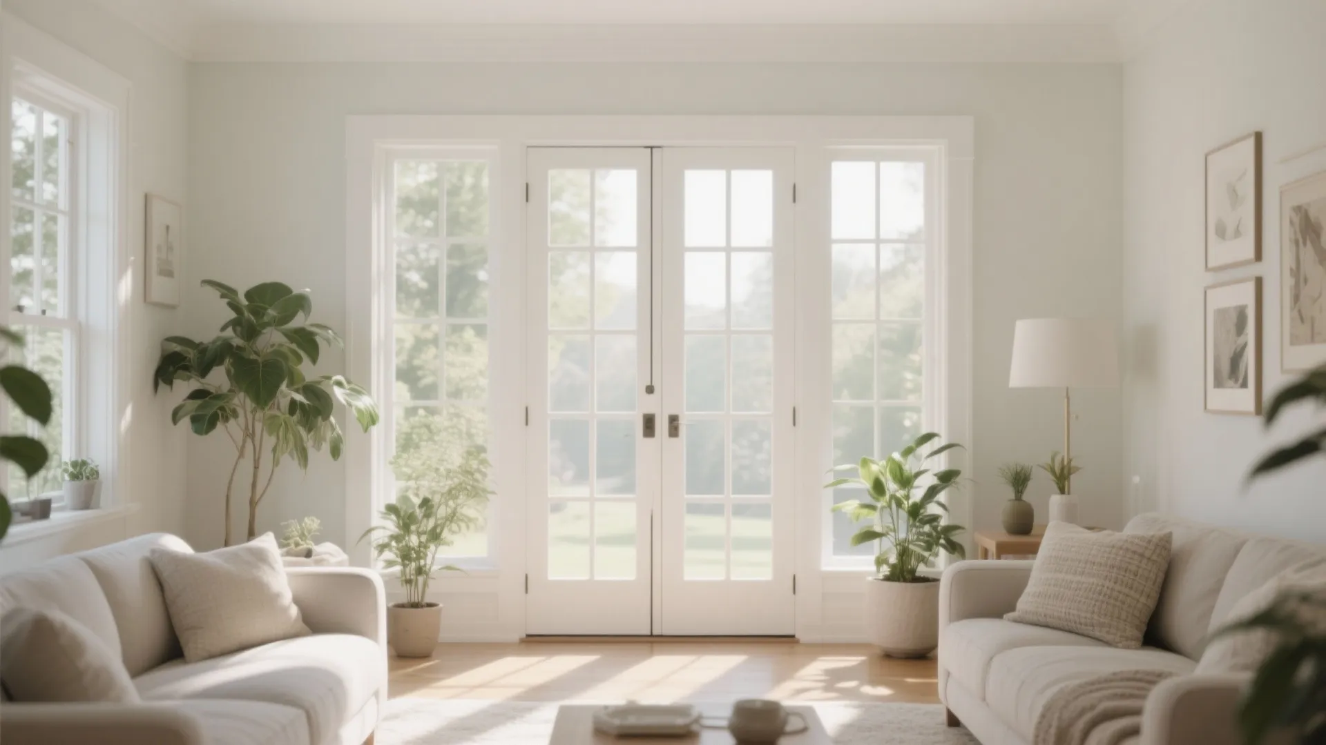 2. Glass French Doors for Natural Light